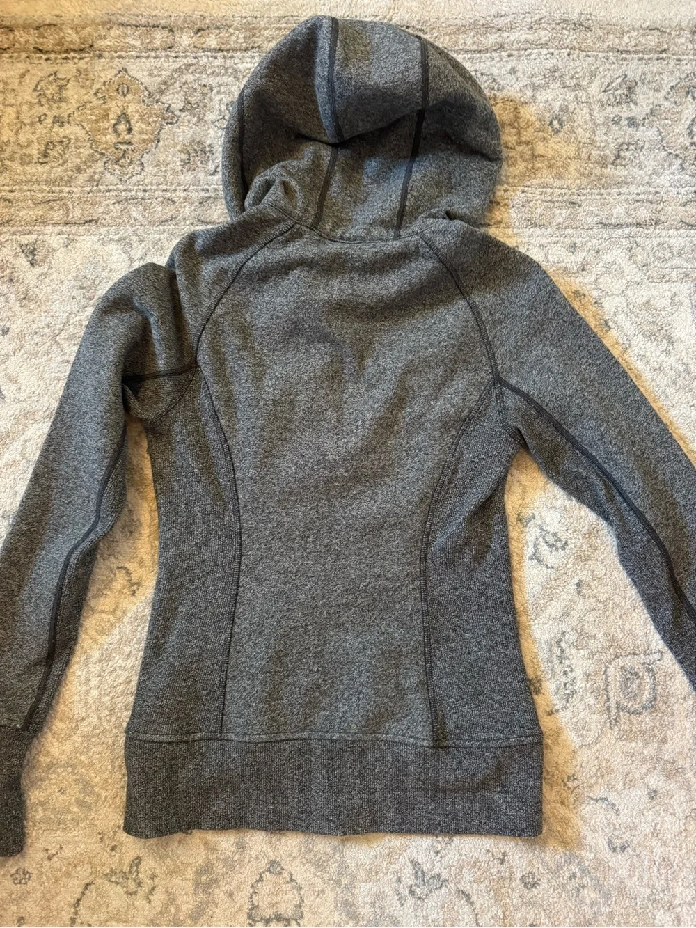 lululemon jacket, heather grey size 4